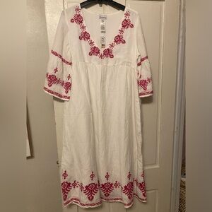 White Linen Dress